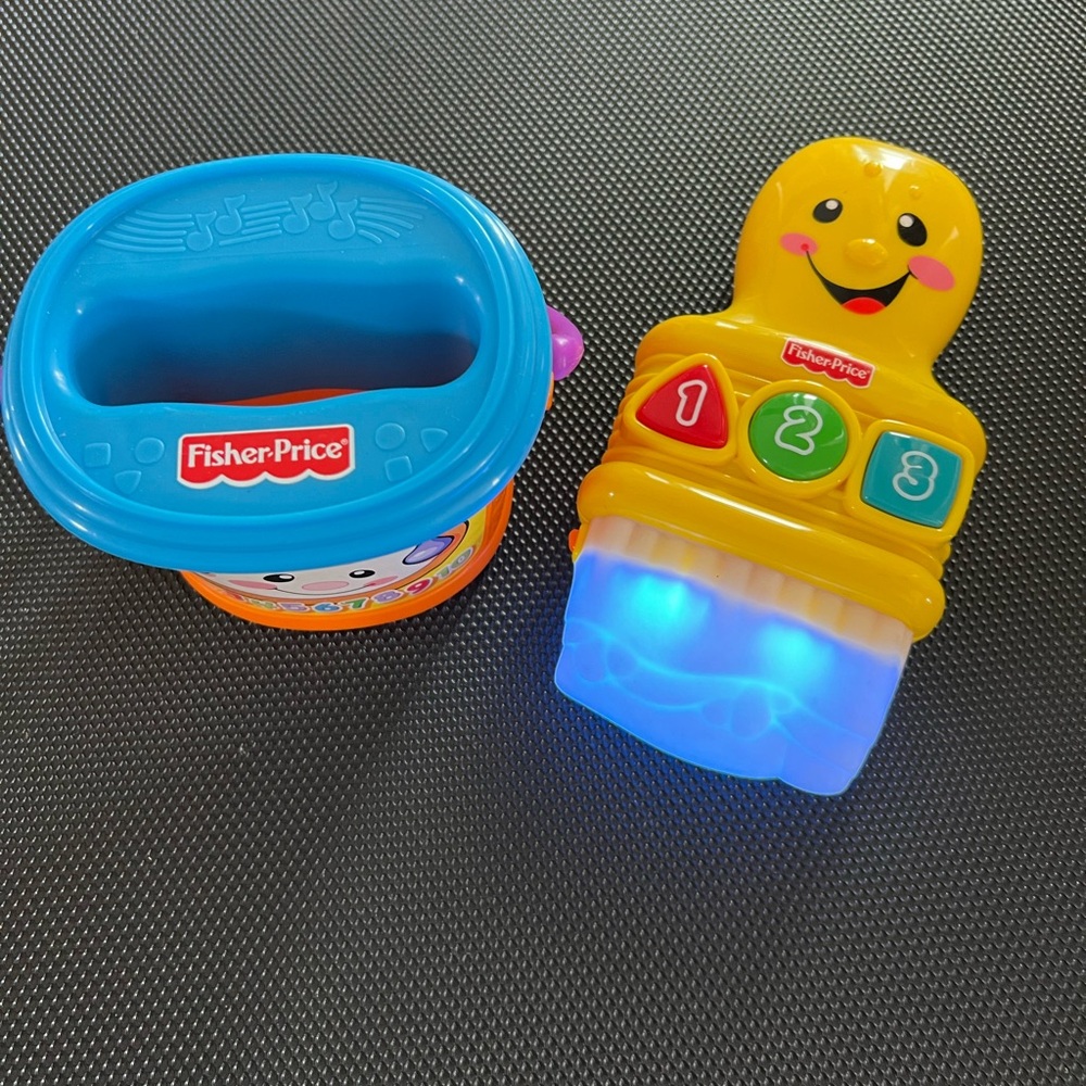 Fisher-Price Yellow and Blue Learning Toys
